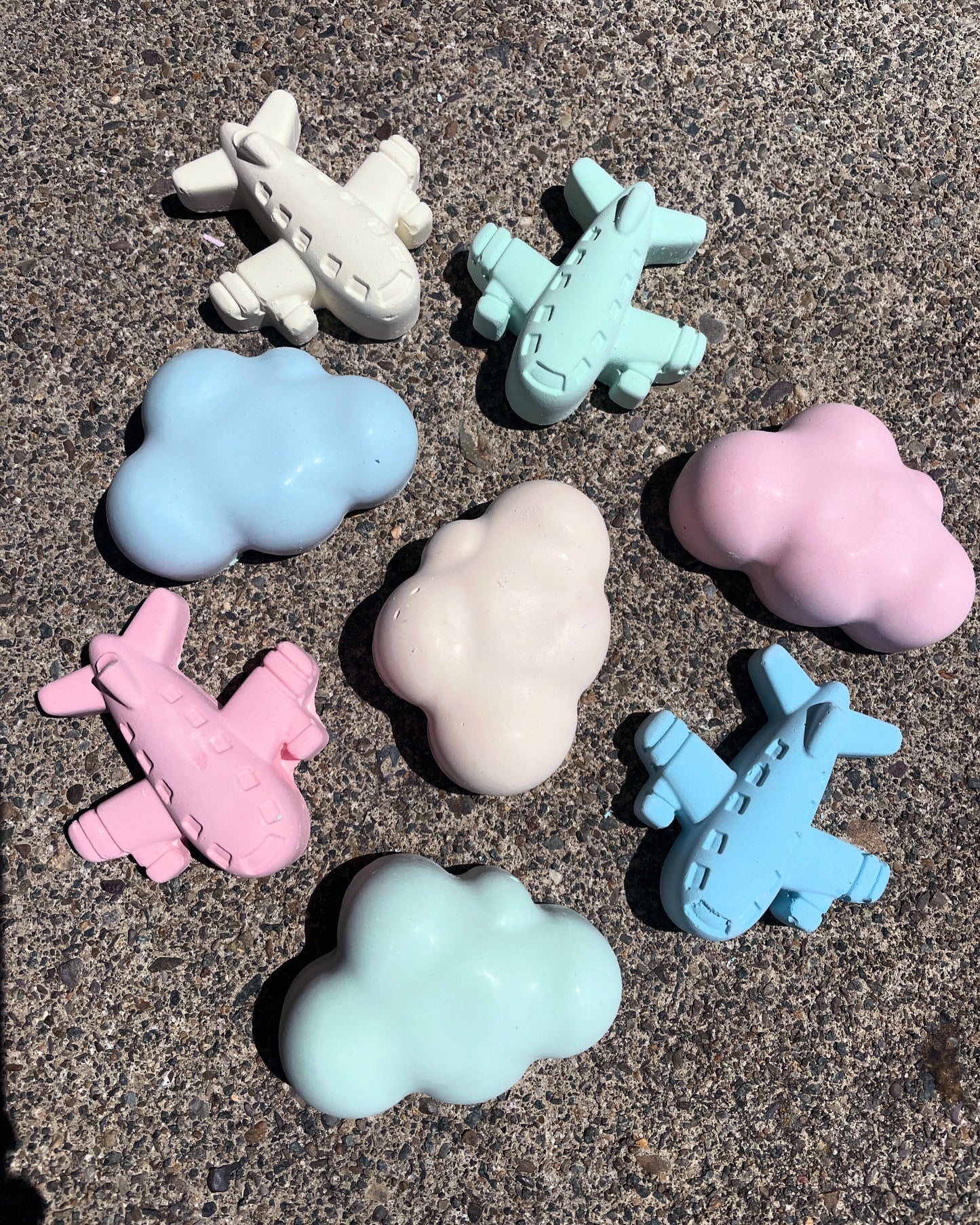 Aeroplanes In The Clouds Chalk Set