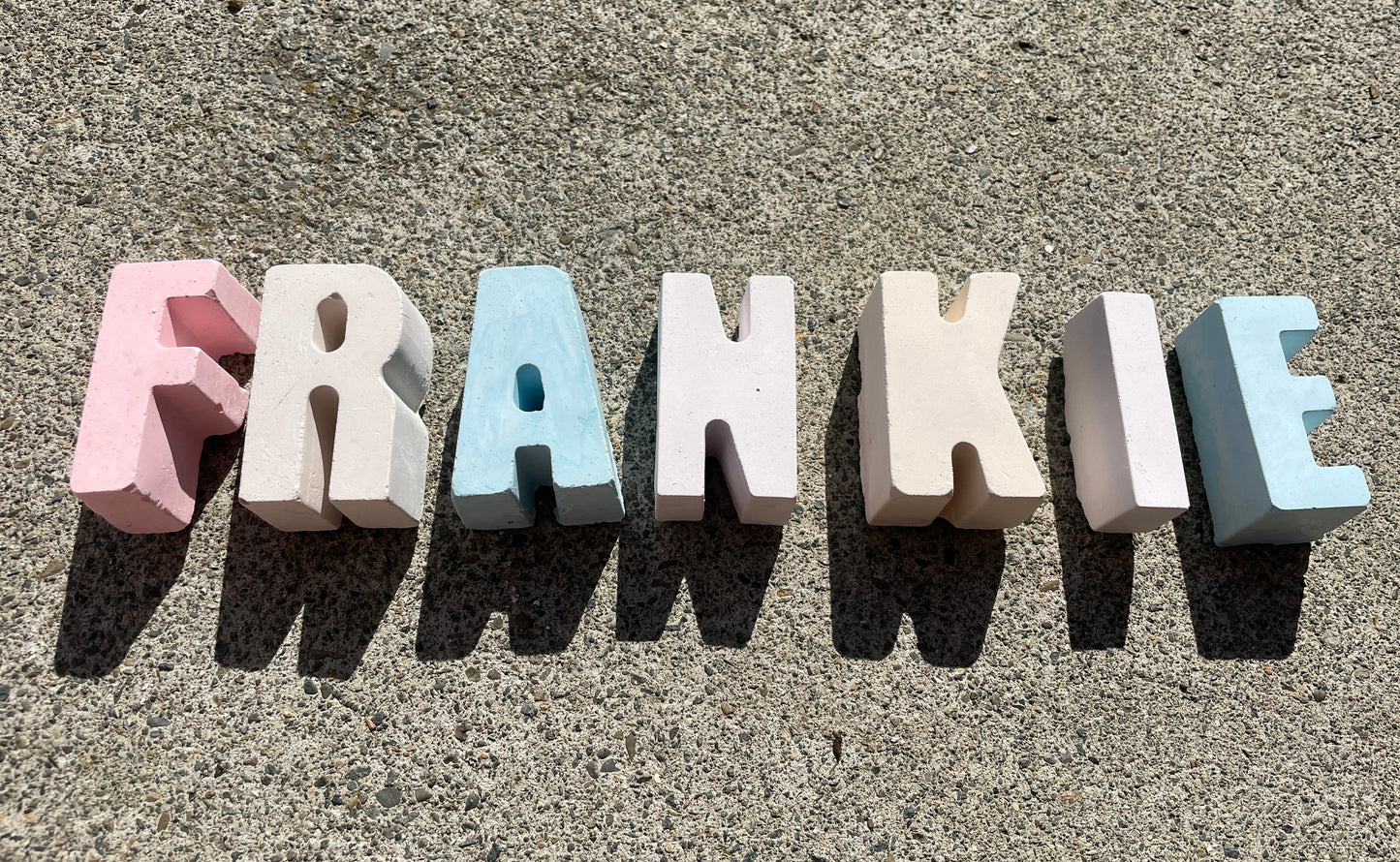 Personalised Name Set Chalk 5-8 Letters