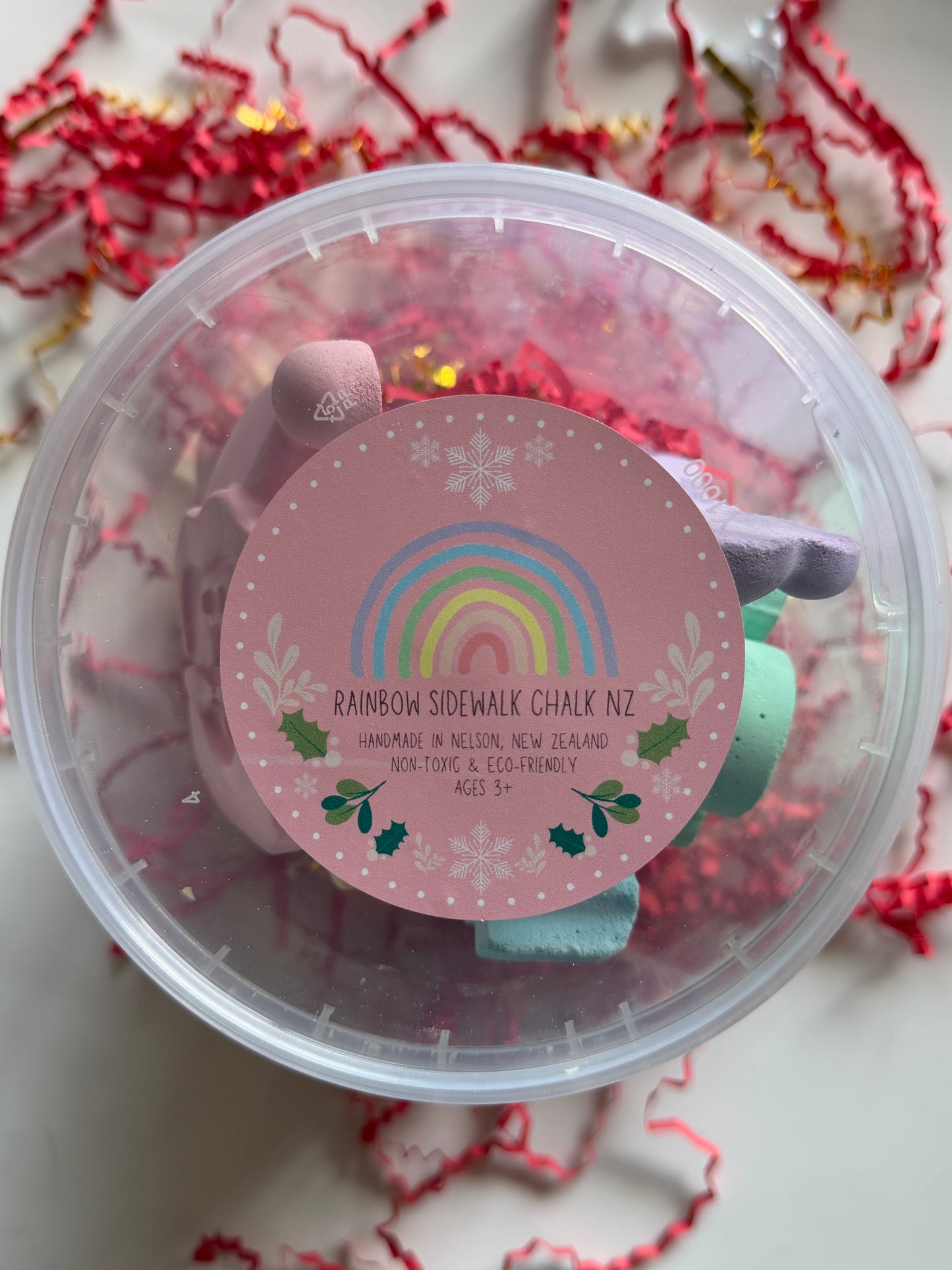 Christmas Festive Chalk Bucket