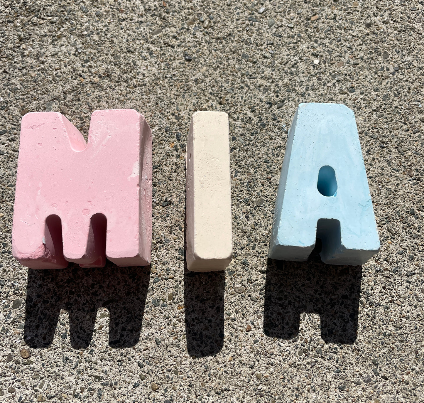 Personalised Name Set Chalk 1-4 Letters