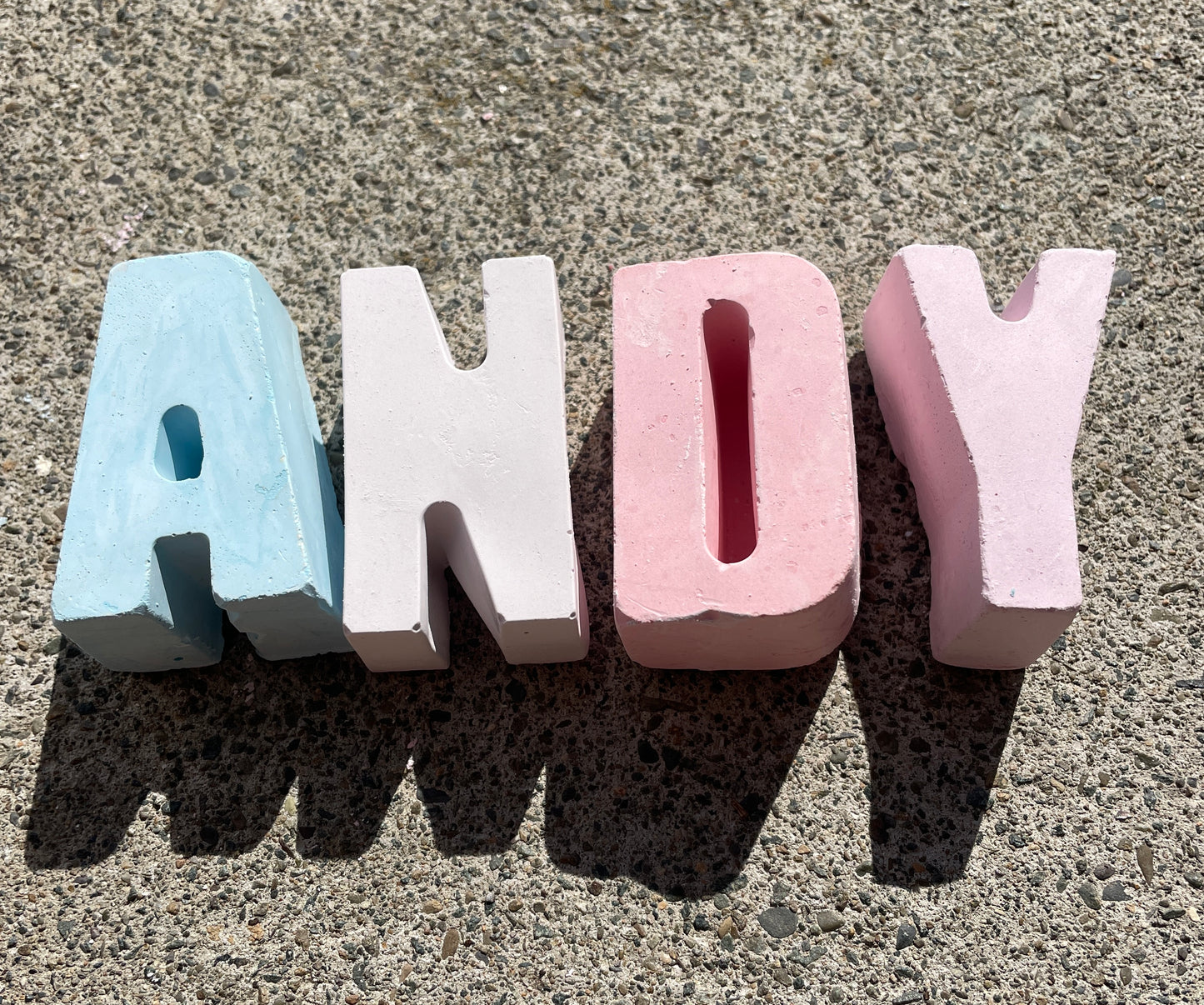 Personalised Name Set Chalk 1-4 Letters