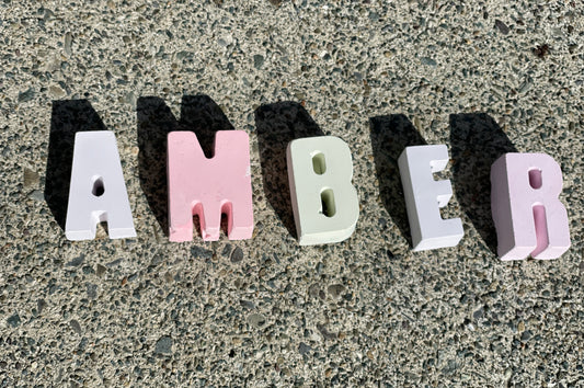 Personalised Name Set Chalk 5-8 Letters