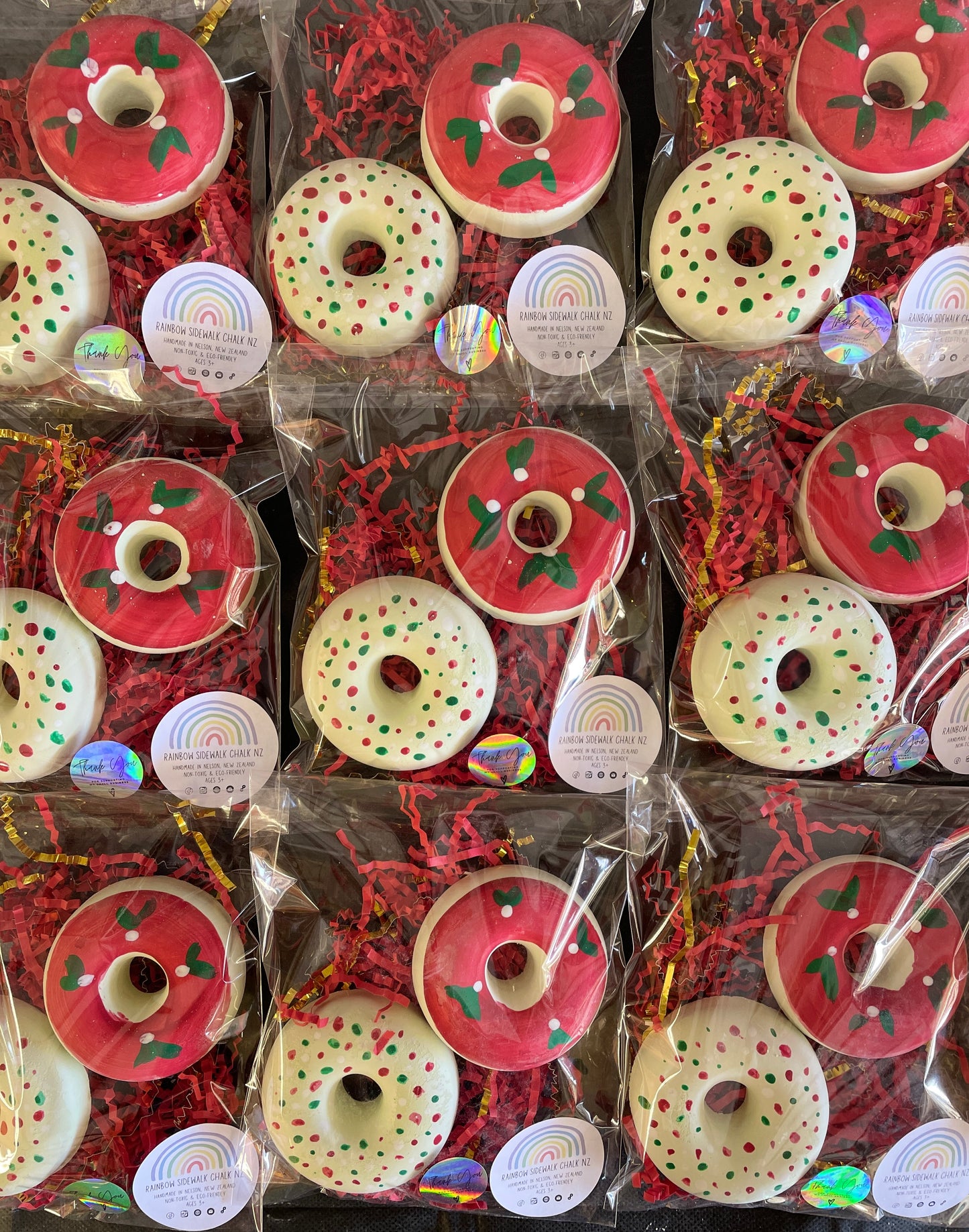 Christmas Chalk Donut Set