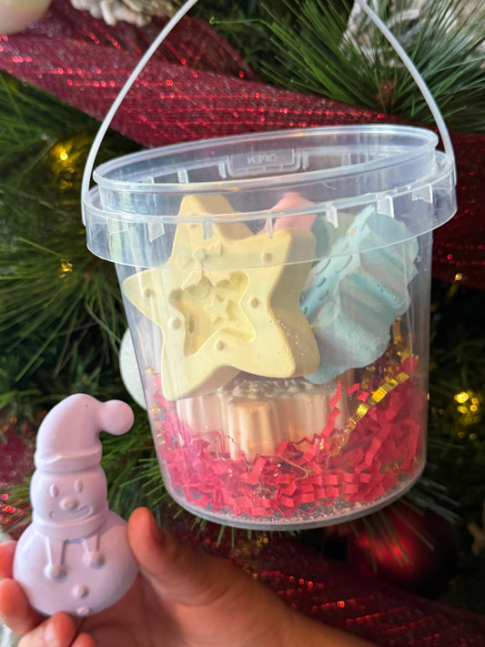 Christmas Festive Chalk Bucket